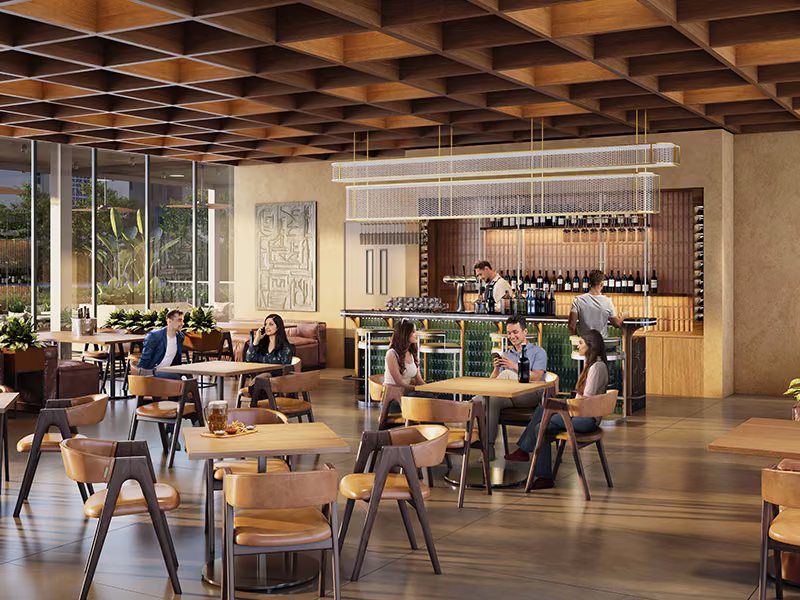 Clubhouse café and bar lounge